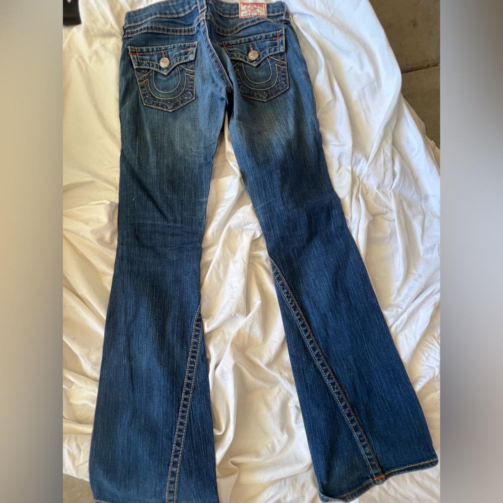 True Religion Dark Blue Flare Jeans original Y2K